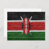 Carte Postale Drapeau du Kenya (Devant / Derrière)