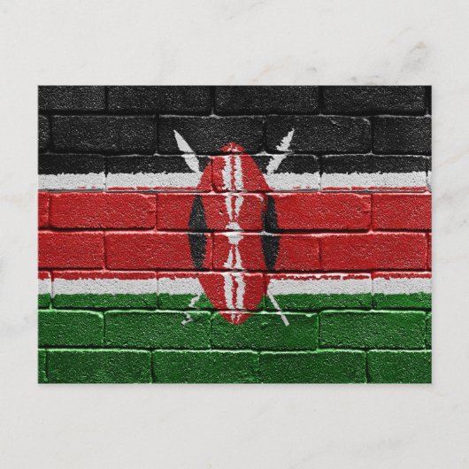 Carte Postale Drapeau du Kenya (Devant)