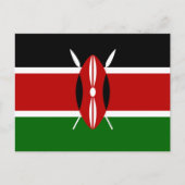 Carte Postale Drapeau du Kenya (Devant)