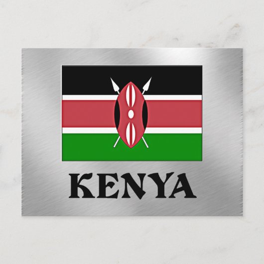 Carte Postale Drapeau du Kenya (Devant)