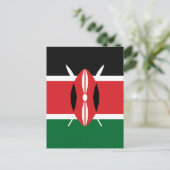 Carte Postale Drapeau du Kenya (Debout devant)