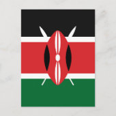 Carte Postale Drapeau du Kenya (Devant)