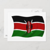 Carte Postale Drapeau du Kenya (Devant / Derrière)