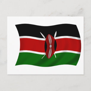 Carte Postale Drapeau du Kenya