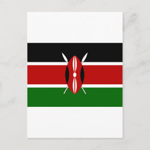 Carte Postale Drapeau du Kenya