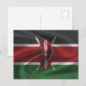 Carte Postale Drapeau du Kenya (Devant / Derrière)