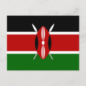 Carte Postale Drapeau du Kenya (Devant)