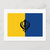 Carte Postale Drapeau du Khalistan (Devant)