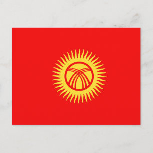 Carte Postale Drapeau du Kirghizistan