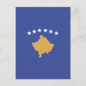 Carte Postale drapeau du Kosovo (Devant)