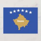Carte Postale Drapeau du Kosovo (Devant)
