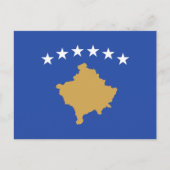 Carte Postale Drapeau du Kosovo (Devant)