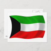 Carte postale Drapeau du Koweït (Devant / Derrière)