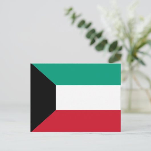 Carte Postale Drapeau du Koweït (Debout devant)