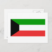 Carte Postale Drapeau du Koweït (Devant / Derrière)