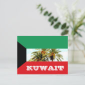 Carte Postale Drapeau du Koweït (Debout devant)