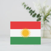 Carte Postale Drapeau du Kurdistan (Debout devant)