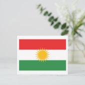 Carte Postale Drapeau du Kurdistan (Debout devant)