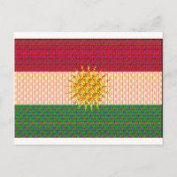 Drapeau du Kurdistan psychédélique