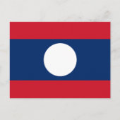 Carte Postale Drapeau du Laos (Devant)