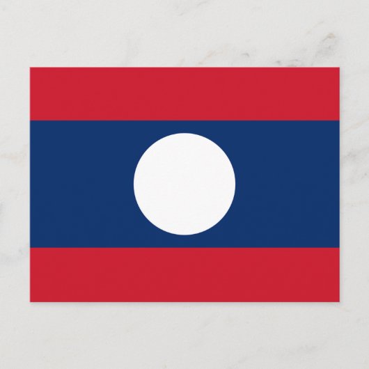 Carte Postale Drapeau du Laos (Devant)