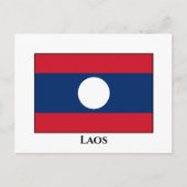Carte Postale Drapeau du Laos (Devant)