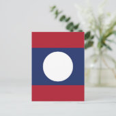 Carte Postale Drapeau du Laos (Debout devant)