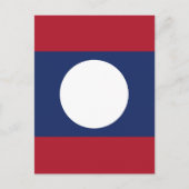 Carte Postale Drapeau du Laos (Devant)