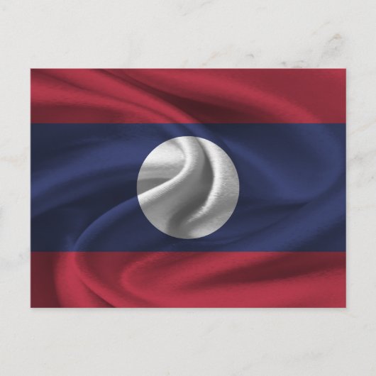 Carte Postale Drapeau du Laos (Devant)