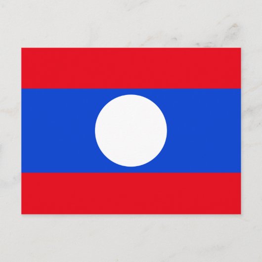 Carte Postale Drapeau du Laos (Devant)