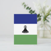 Carte Postale Drapeau du Lesotho (Debout devant)