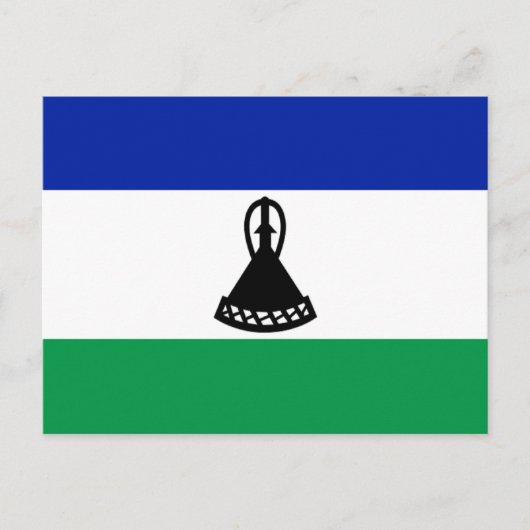 Carte Postale Drapeau du Lesotho (Devant)
