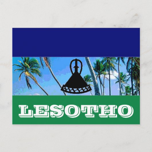 Carte Postale Drapeau du Lesotho (Devant)