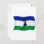 Carte Postale Drapeau du Lesotho (Devant / Derrière)