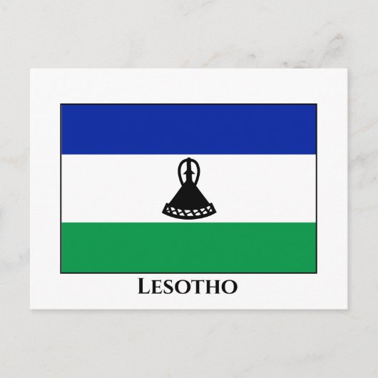 Carte Postale Drapeau du Lesotho (Devant)