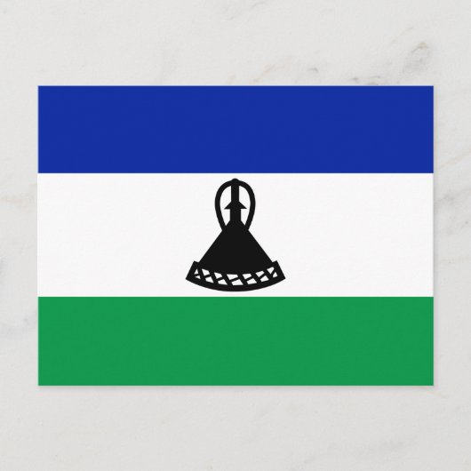 Carte Postale Drapeau du Lesotho (Devant)