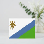 Carte Postale Drapeau du Lesotho (Debout devant)