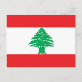 Carte Postale Drapeau du Liban (Devant)