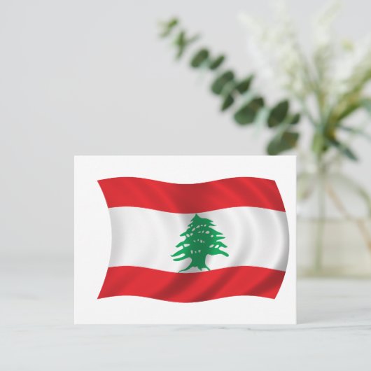 Carte Postale Drapeau du Liban (Debout devant)