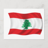 Carte Postale Drapeau du Liban (Devant)