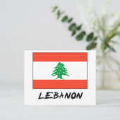Carte Postale Drapeau du Liban (Debout devant)
