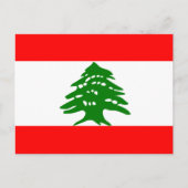 Carte Postale Drapeau du Liban (Devant)