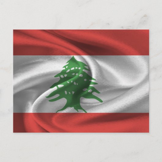 Carte Postale Drapeau du Liban (Devant)