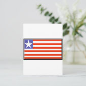 Carte Postale Drapeau du Libéria (Debout devant)