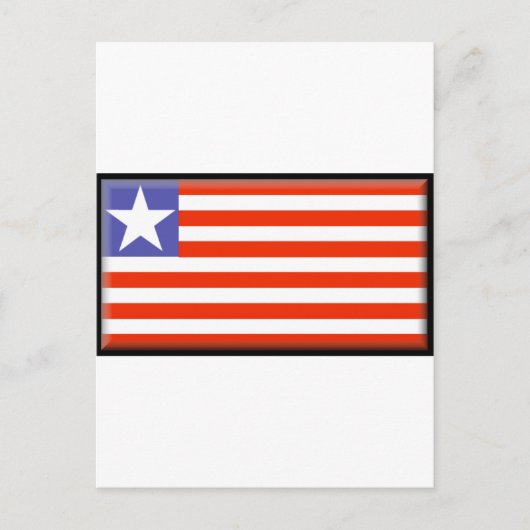 Carte Postale Drapeau du Libéria (Devant)