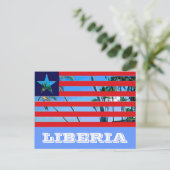 Carte Postale Drapeau du Libéria (Debout devant)