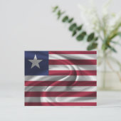 Carte Postale Drapeau du Libéria (Debout devant)