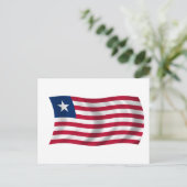Carte Postale Drapeau du Libéria (Debout devant)