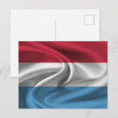 Carte Postale Drapeau du Luxembourg (Devant / Derrière)