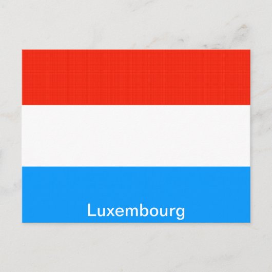 Carte Postale Drapeau du Luxembourg (Devant)